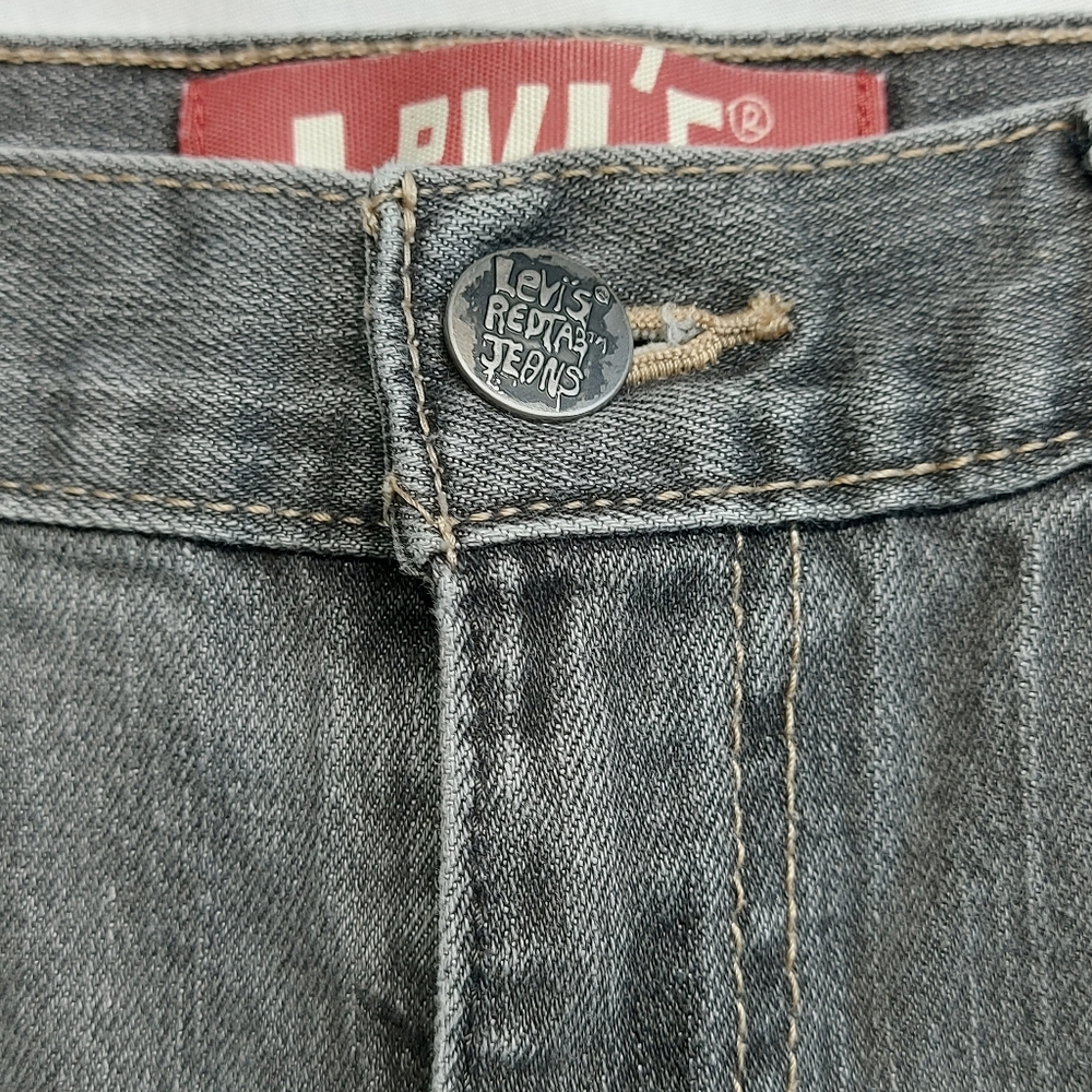 LEVI'S 511 Skinny Leg Low Rise Gray Denim Jeans W29 L29 - Picture 6 of 13